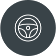 Steering wheel icon